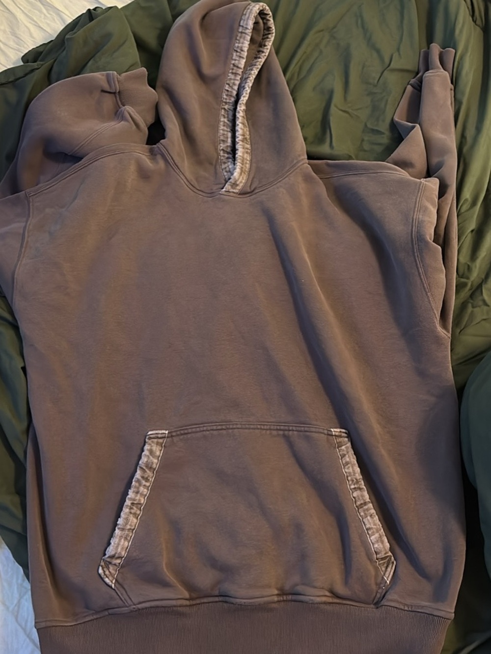 Abercrombie & fitch Brown Hooded Sweatshirt